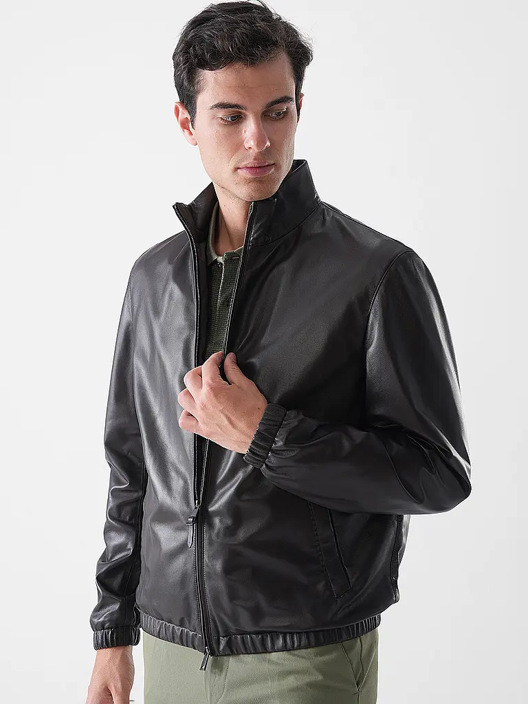 BOSS | Giacca in pelle L-MUBUK2 | 