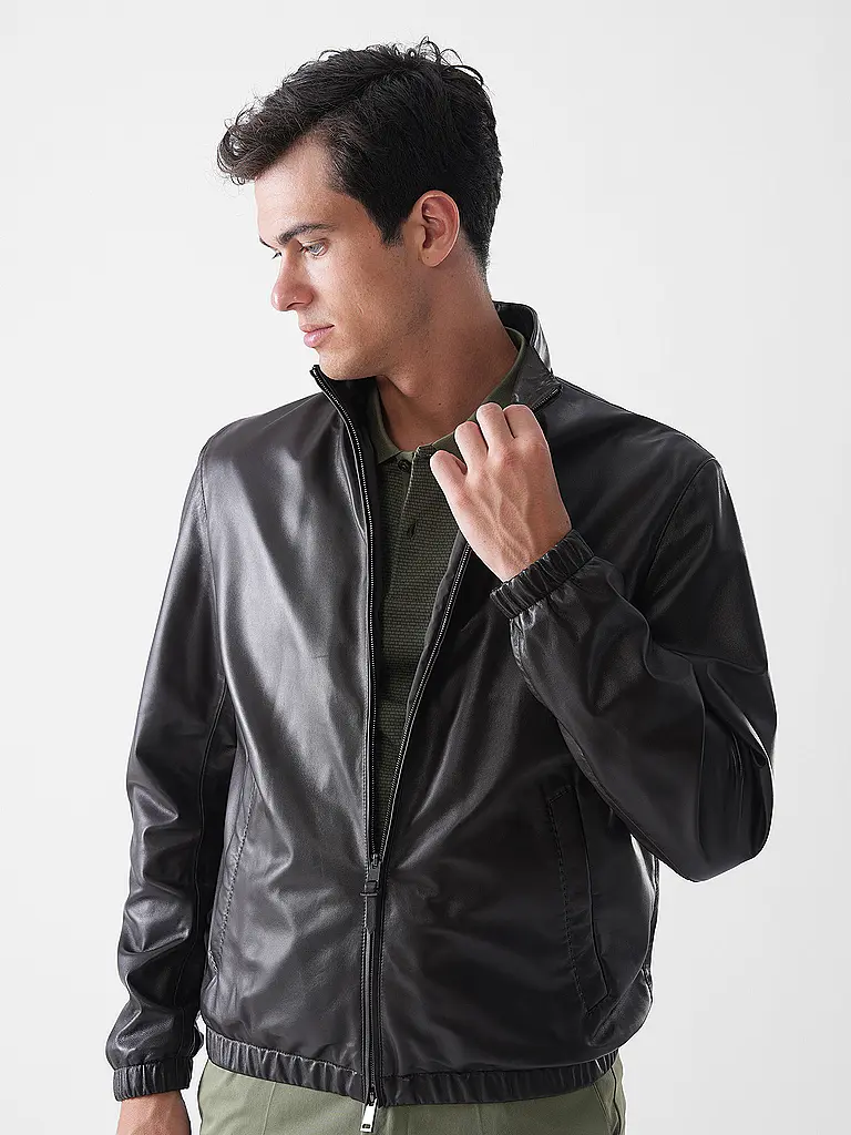 BOSS | Giacca in pelle L-MUBUK2 | 