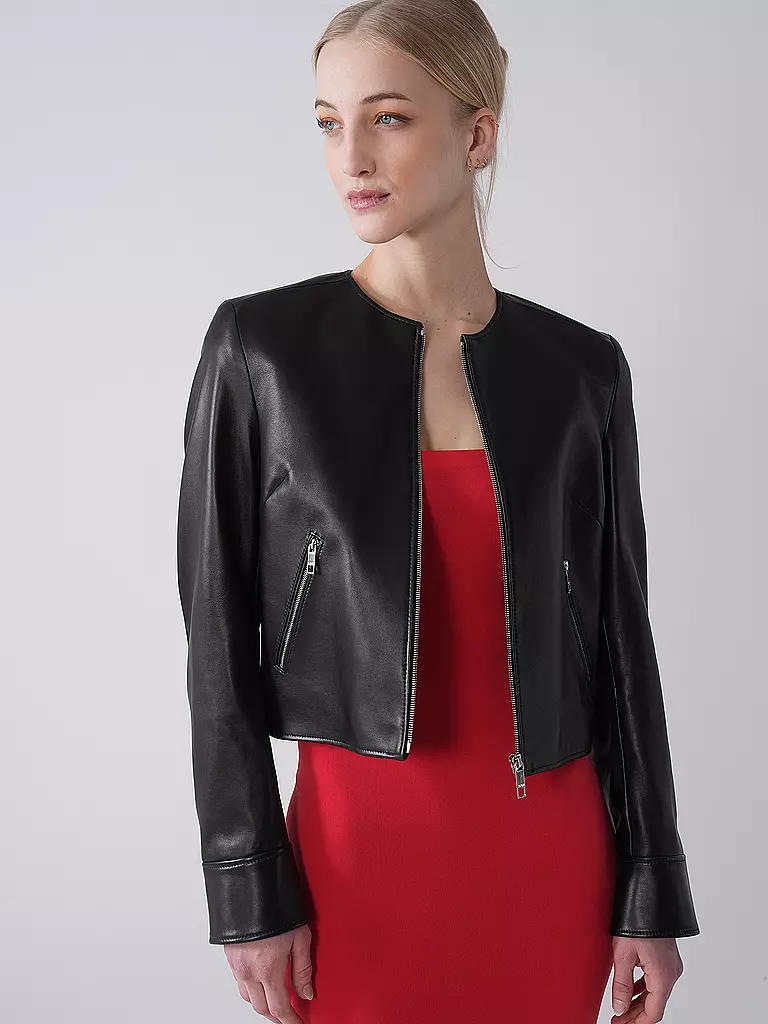 BOSS | Giacca in pelle SADENITA |