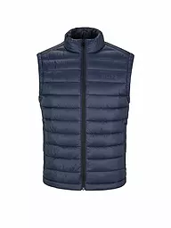 BOSS | Gilet trapuntato | Blu scuro