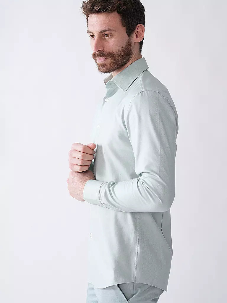 BOSS | Hemd Slim Fit  H-HANK | Verde chiaro