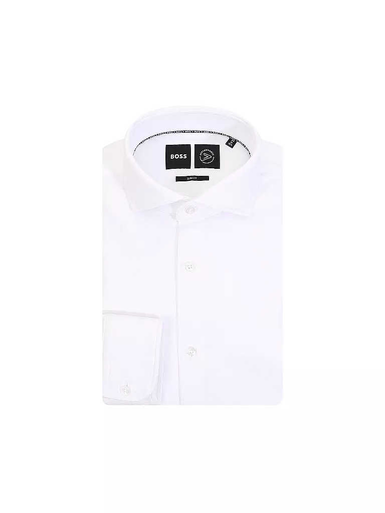 BOSS | Hemd Slim Fit Hank | Bianco