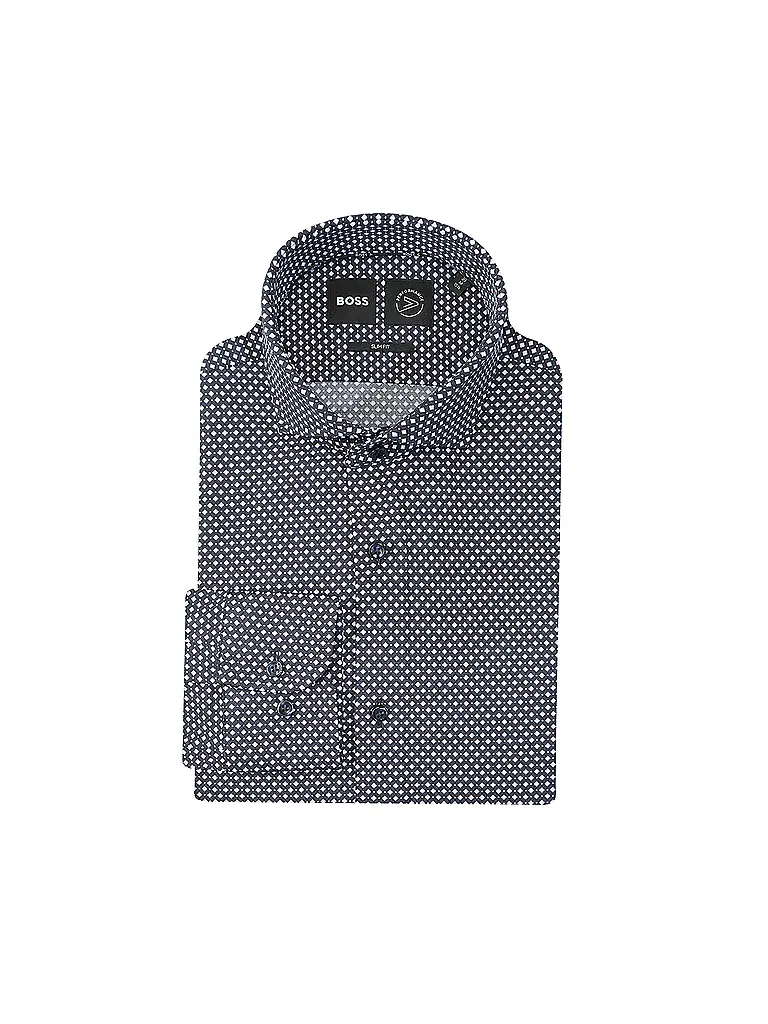 BOSS | Hemd Slim Fit HANK | Blu scuro