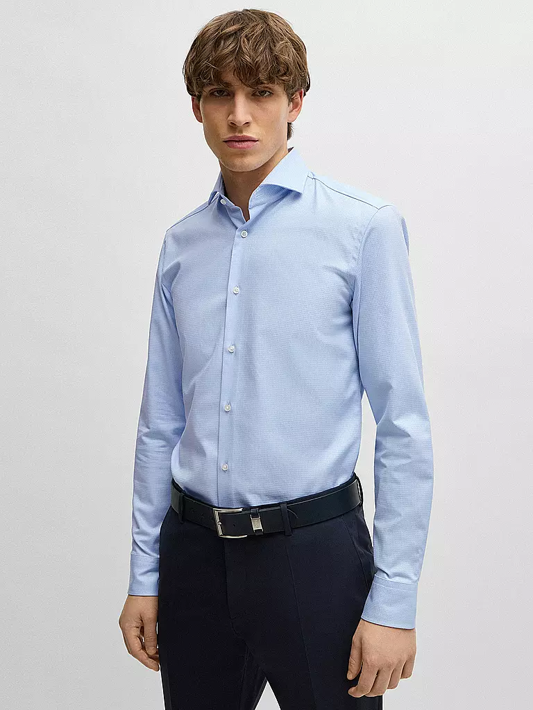 BOSS | Hemd Slim Fit HANK | Blu chiaro