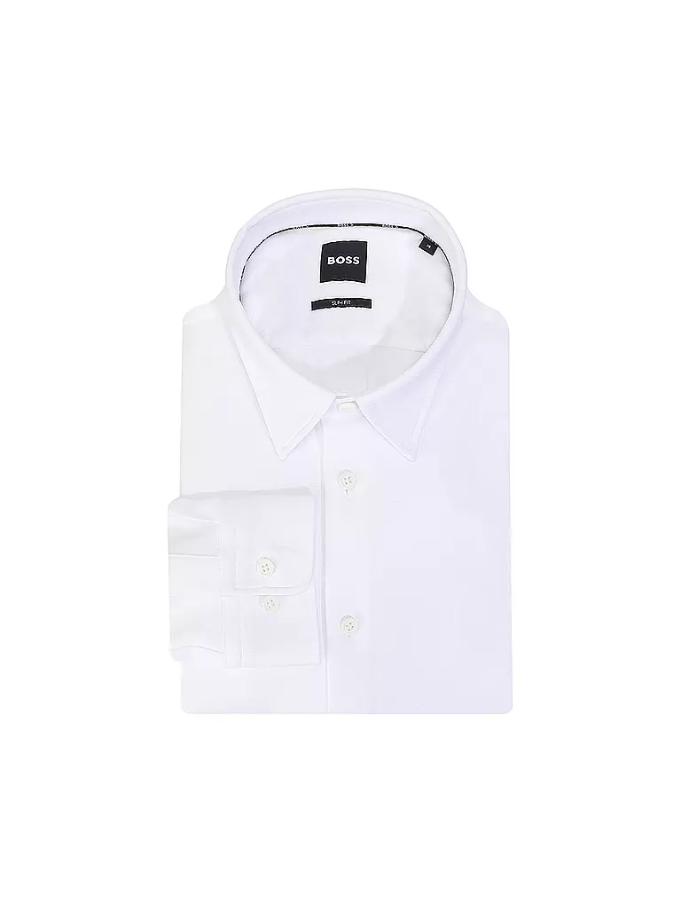 BOSS | Hemd Slim Fit ROAN  | Bianco