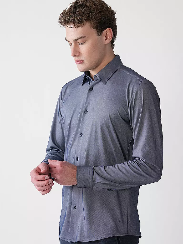 BOSS | Hemd Slim Fit ROAN  | Blu