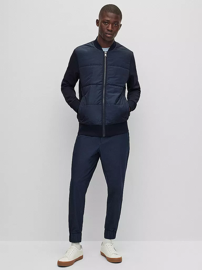 BOSS | Hybridjacke Skiles 38 | Blu scuro