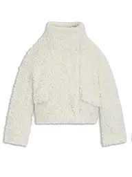 BOSS | Jacke in Felloptik CITEDDY1 | Bianco