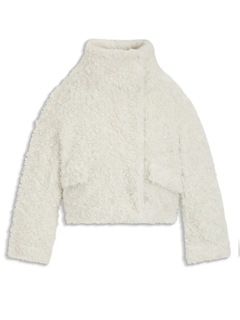 BOSS | Jacke in Felloptik CITEDDY1 | Bianco