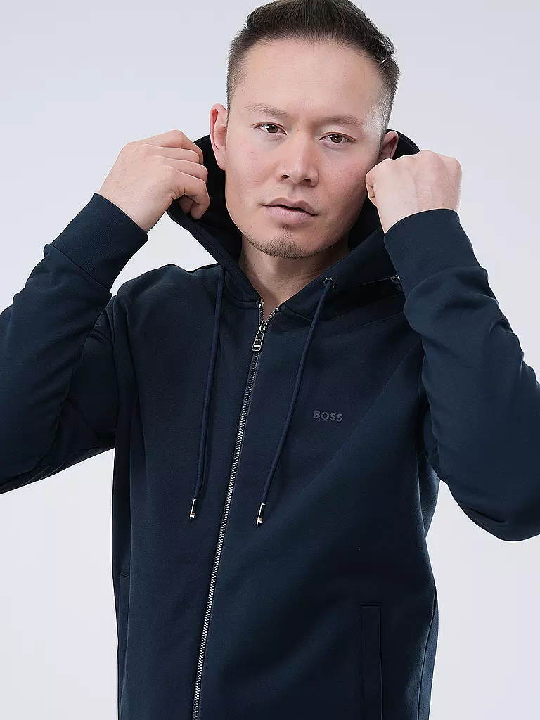 BOSS | Kapuzensweatjacke SEEGER | Blu