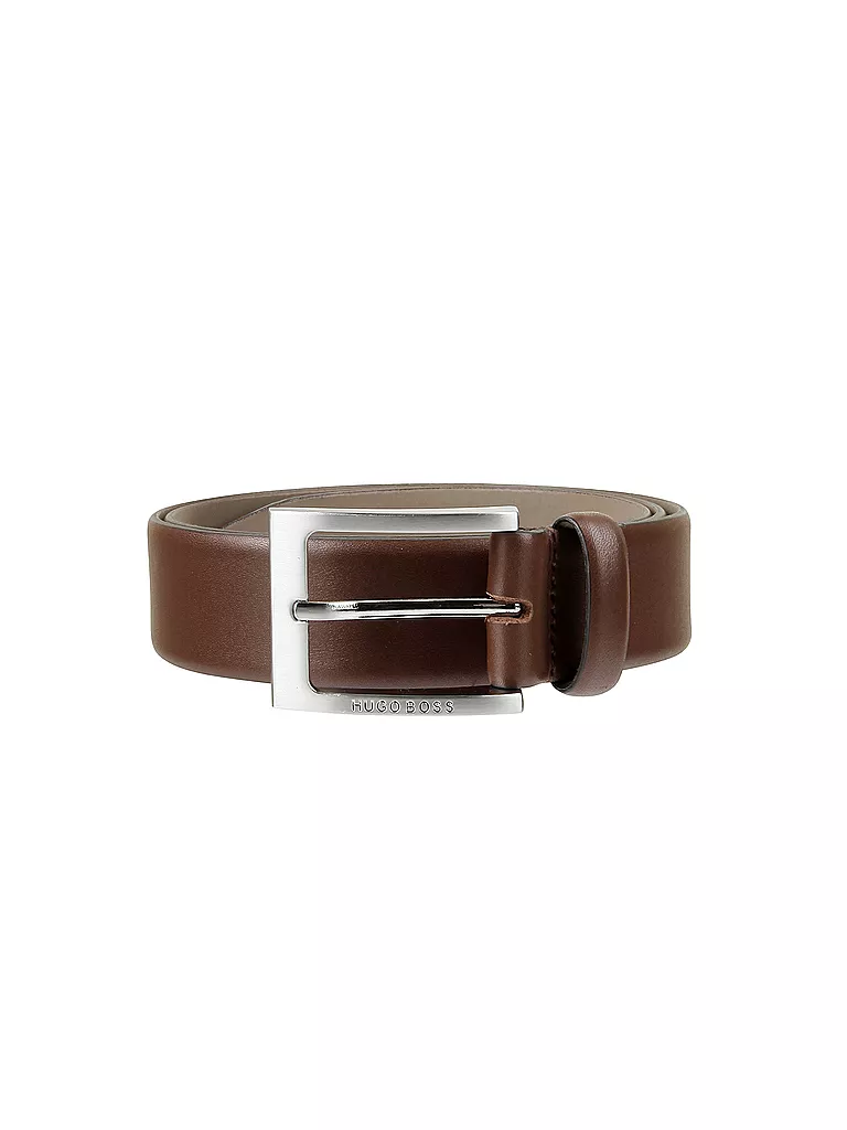 BOSS | Ledergürtel "Barnadine" | Marrone chiaro