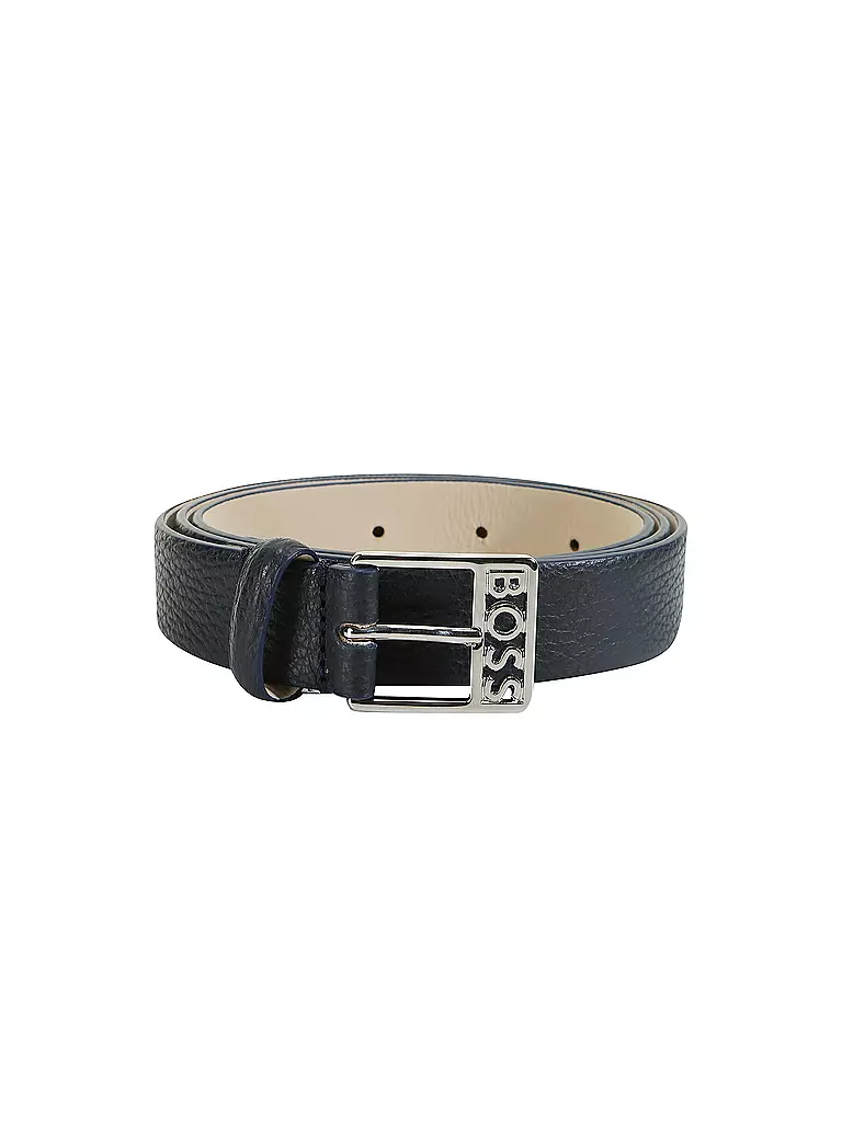 BOSS | Ledergürtel Alicia  | Blu scuro