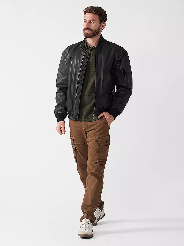 BOSS | Lederjacke JUGE | Nero