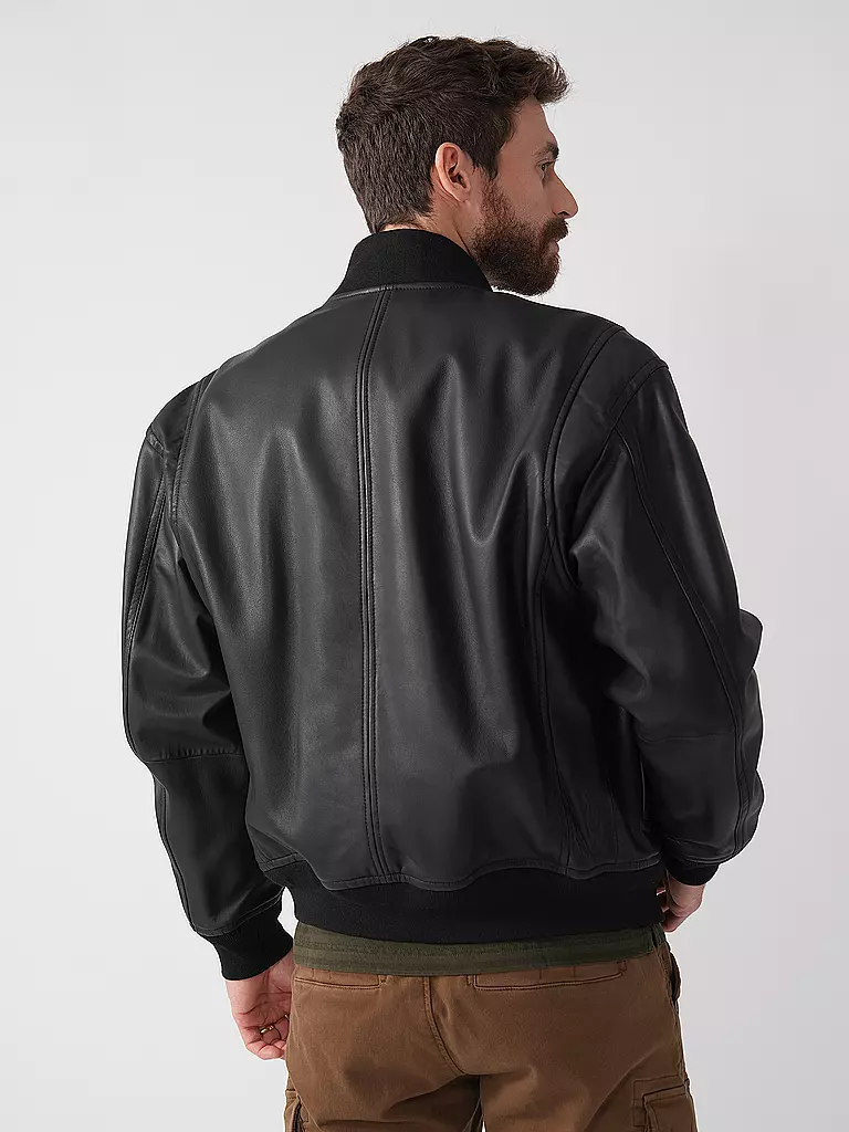 BOSS | Lederjacke JUGE | Nero