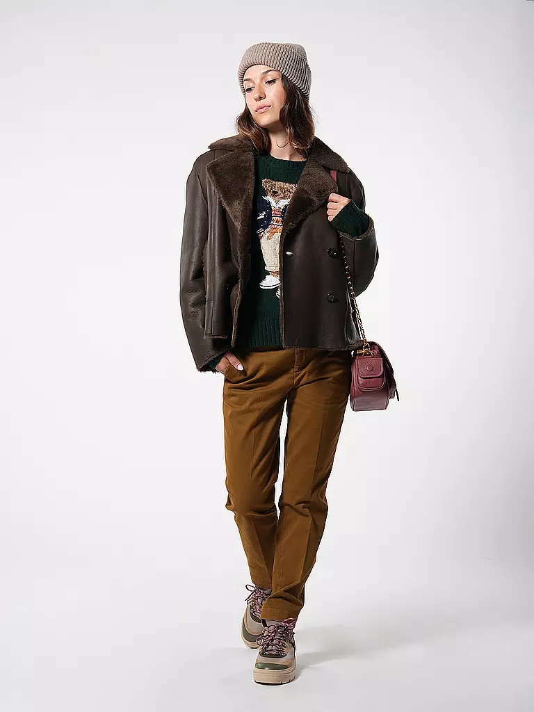 BOSS | Lederjacke | Marrone