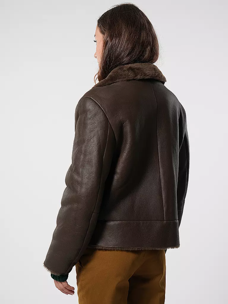 BOSS | Lederjacke | Marrone