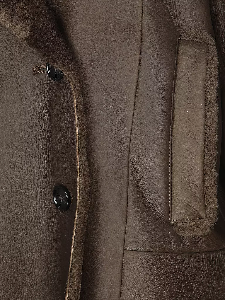 BOSS | Lederjacke | Marrone
