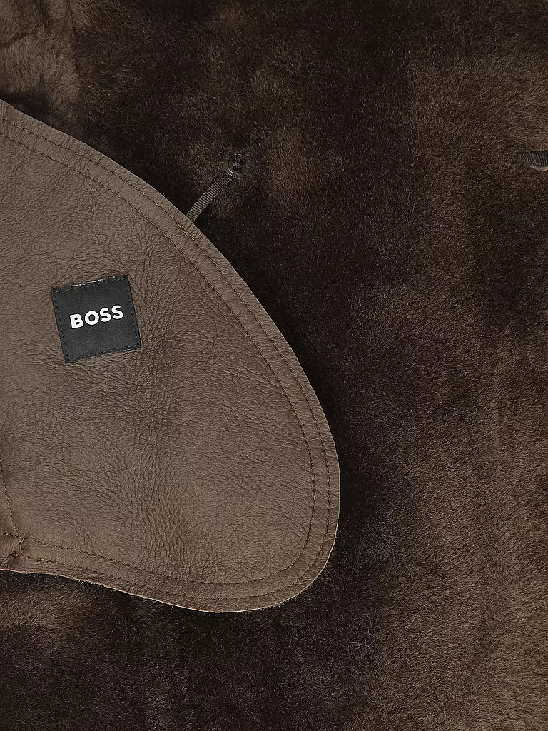 BOSS | Lederjacke | Marrone