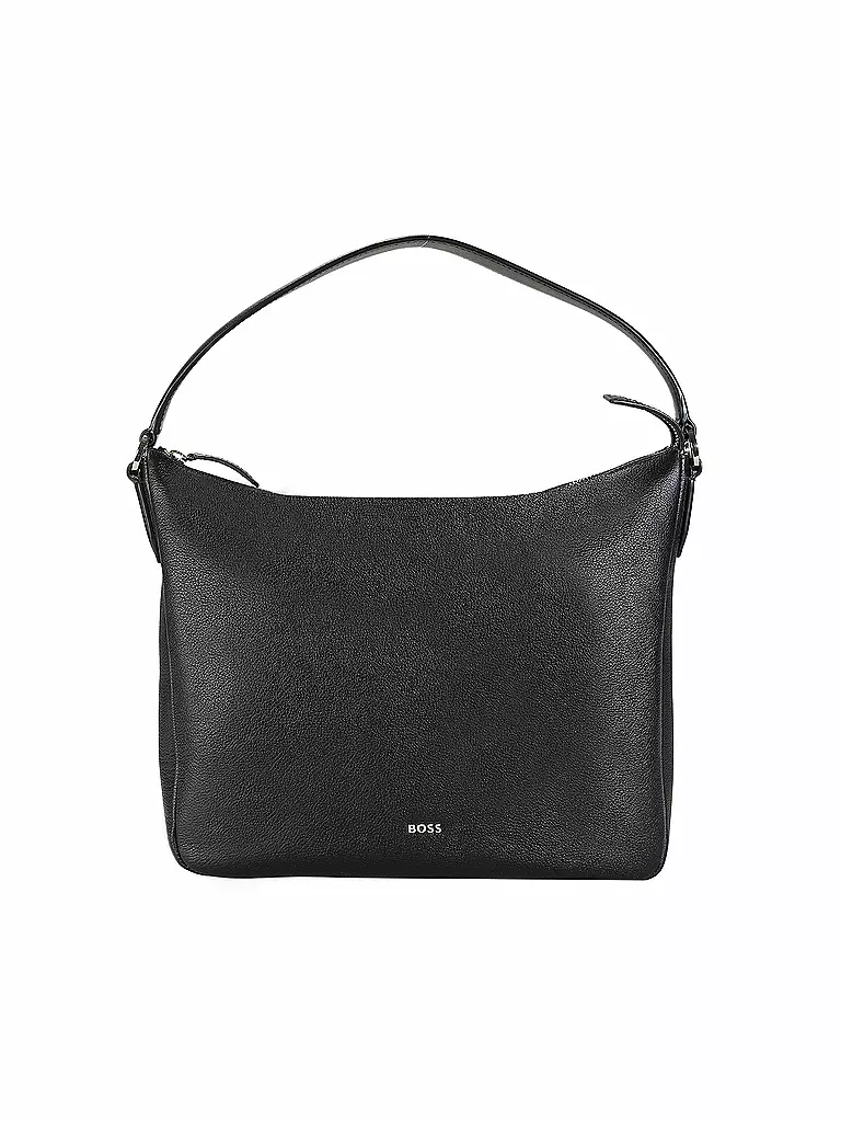 BOSS | Ledertasche - Hobo Bag ALYCE Medium | Nero