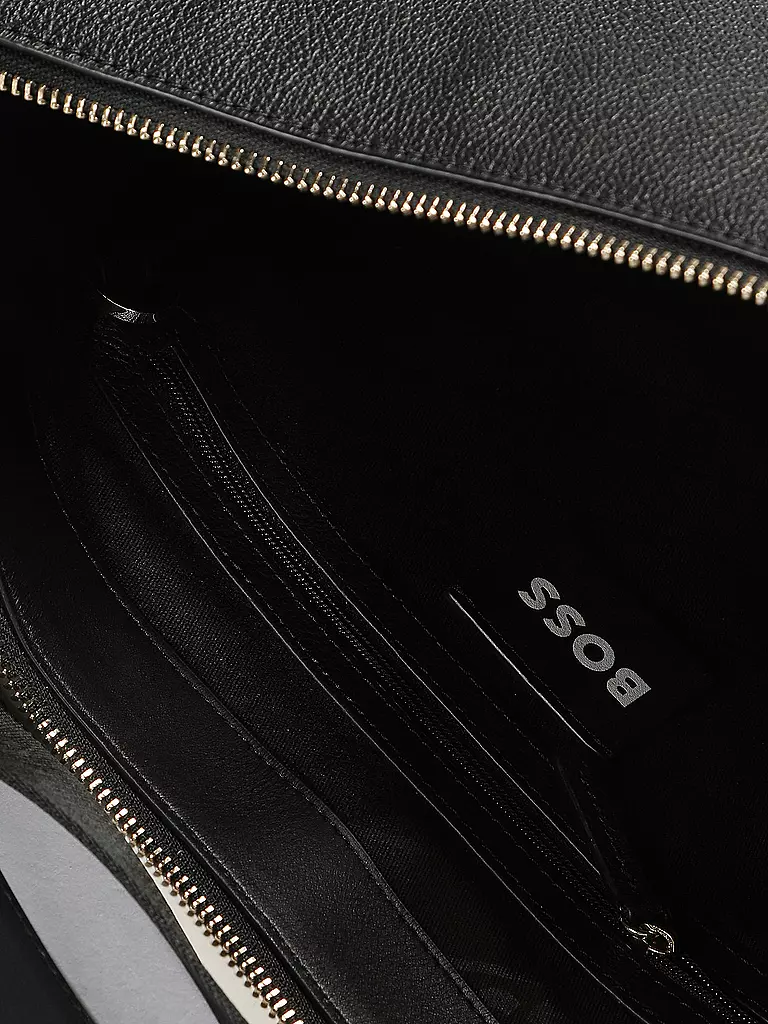 BOSS | Ledertasche - Hobo Bag ALYCE Medium | Nero
