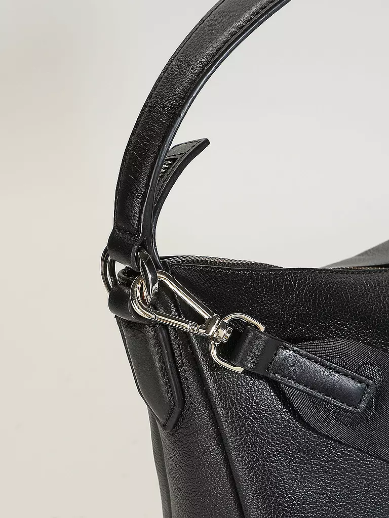 BOSS | Ledertasche - Hobo Bag ALYCE Medium | Nero