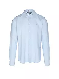 BOSS | Camicia di lino slim fit H-ROAN | Blu chiaro
