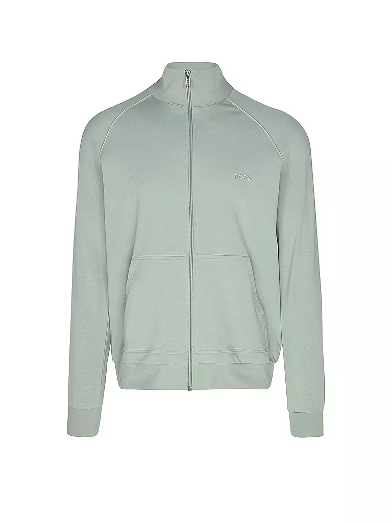 BOSS | Loungewear Jacke | Verde chiaro