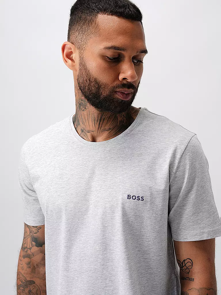 BOSS | Loungewear T-Shirt  | Grigio chiaro