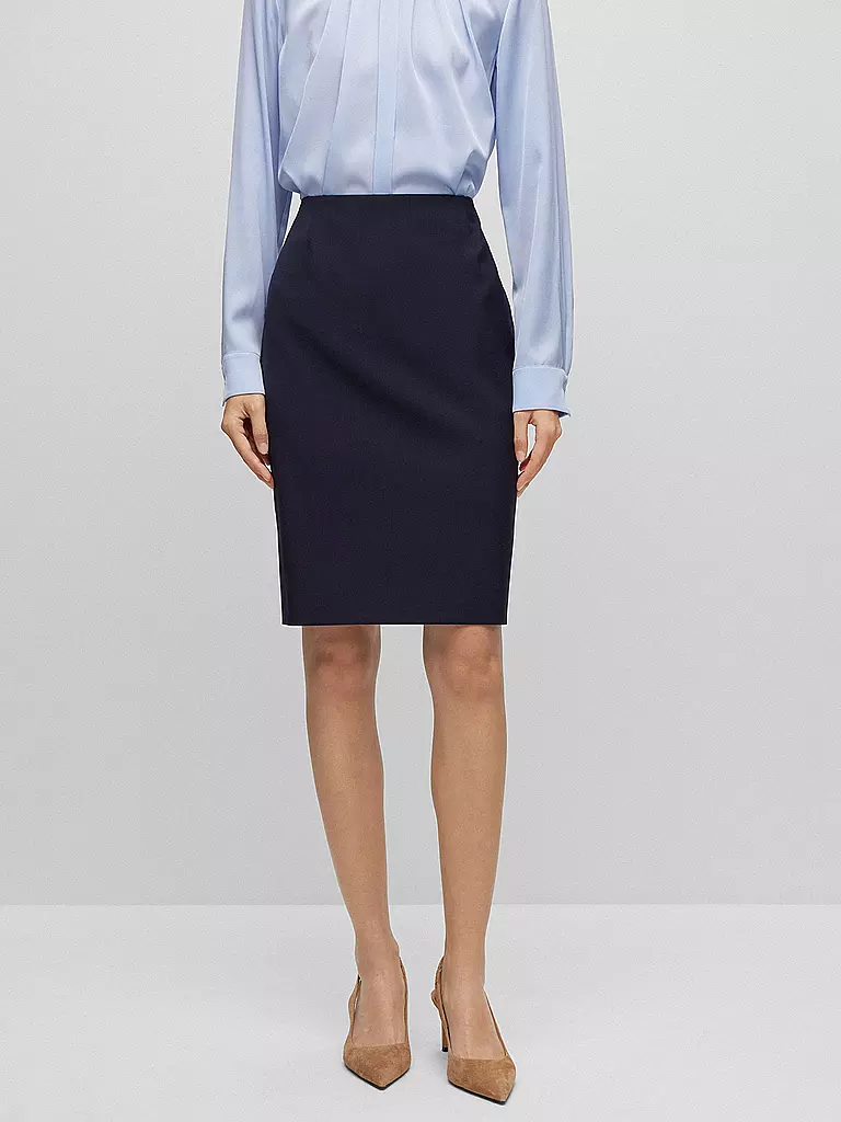 BOSS | Minigonna slim fit VILEAH | Blu scuro