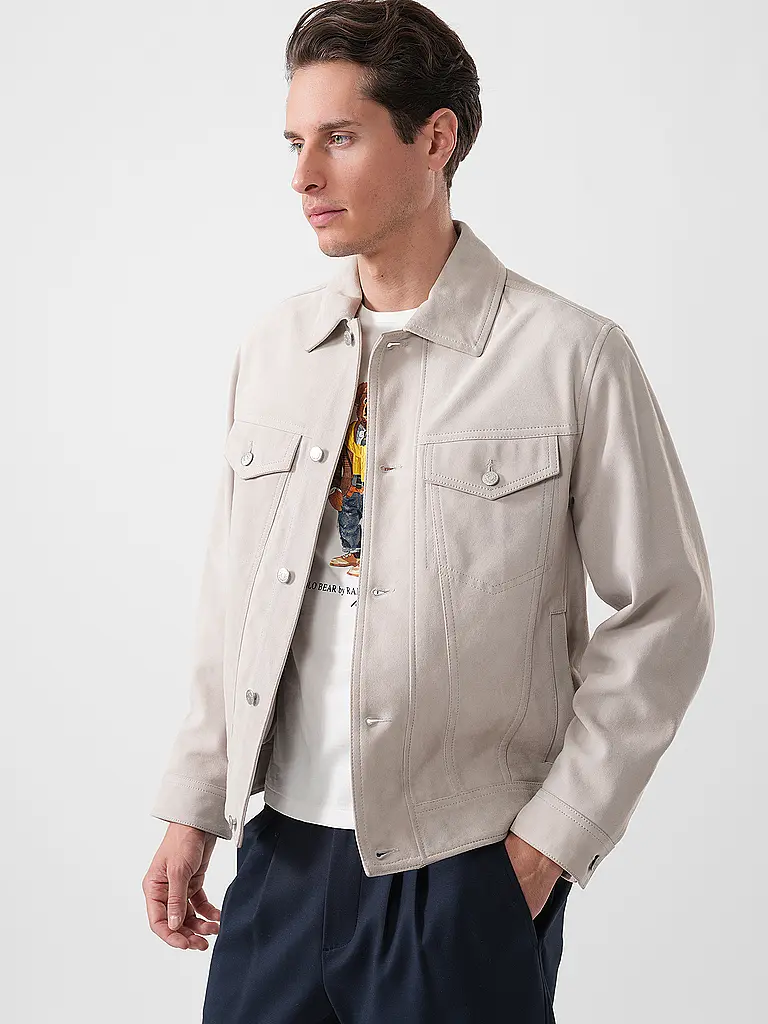 BOSS | Nome prodotto: Giacca in pelle JOHOT | Beige