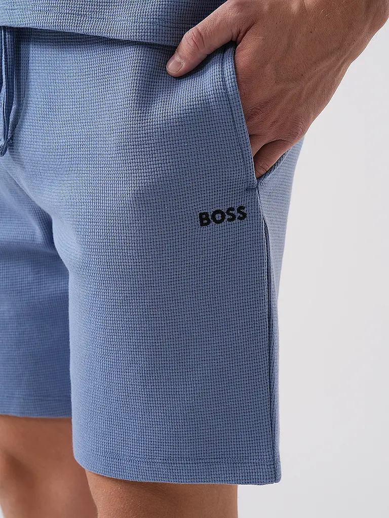 BOSS | Nome prodotto: Loungewear Shorts
Marca: BOSS
Colore: blu
Categorie: Moda, Uomo

Materiale: Cotone
Stile e occasione: Tempo libero
Lunghezza (Pantaloni/Jeans): Corto
Stile: Smart Business
Altezza vita: Vita media | Blu