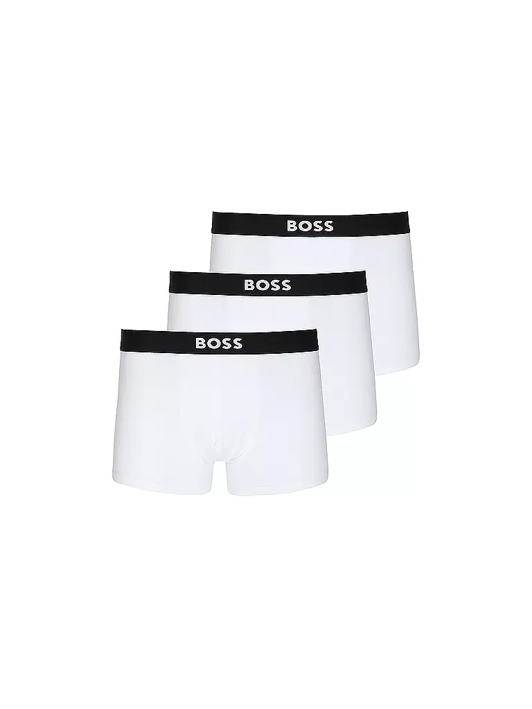 BOSS | Pantaloni, confezione da 3, bianco | Bianco