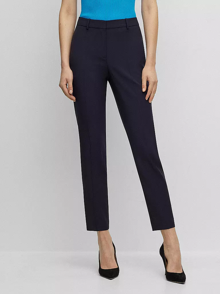 BOSS | Pantaloni business TILUNAH | Blu scuro