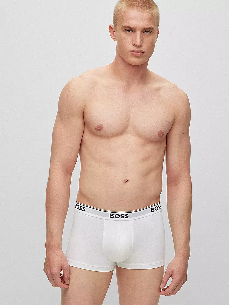 BOSS | Pantaloni confezione da 3 bianco | Bianco