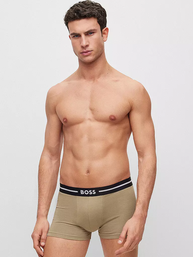 BOSS | Pantaloni confezione da 3 nero oliva fantasia | Nero