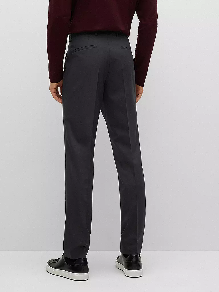 BOSS | Pantaloni da abito slim fit GENUIUS | Nero
