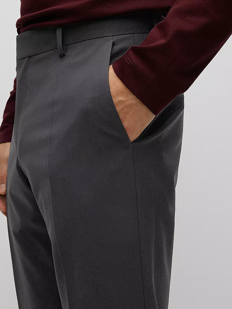 BOSS | Pantaloni da abito slim fit GENUIUS | Nero