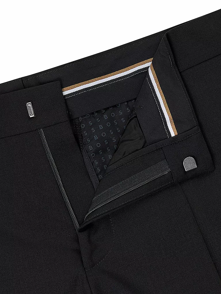 BOSS | Pantaloni da abito slim fit GENUIUS | Nero