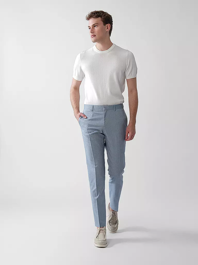 BOSS | Pantaloni da abito slim fit H-GENIUS | Blu chiaro