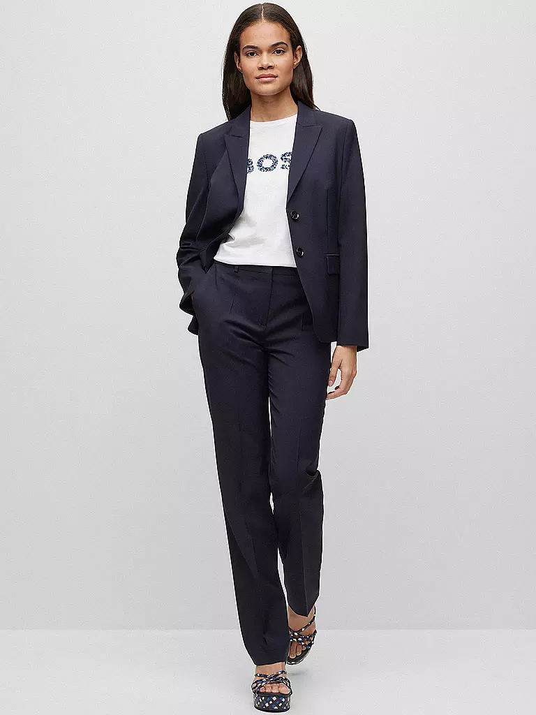 BOSS | Pantaloni Regular Fit TAMEAH | Blu scuro