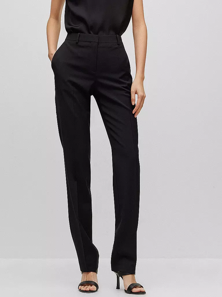 BOSS | Pantaloni Regular Fit TAMEAH | Nero