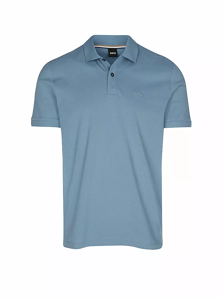BOSS | Polo regular fit PALLAS | Blu chiaro