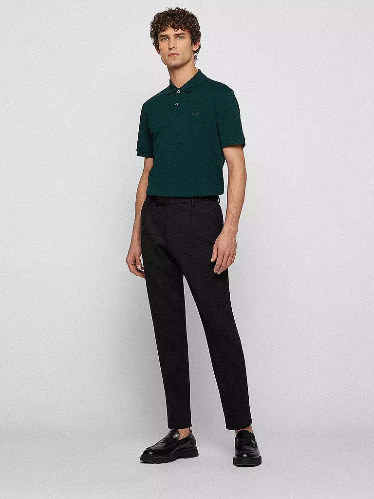 BOSS | Polo regular fit PALLAS | Verde scuro