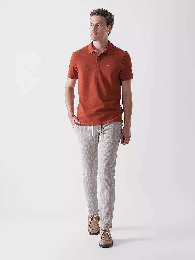 BOSS | Polo Regular Fit PALLAS | Rosso scuro