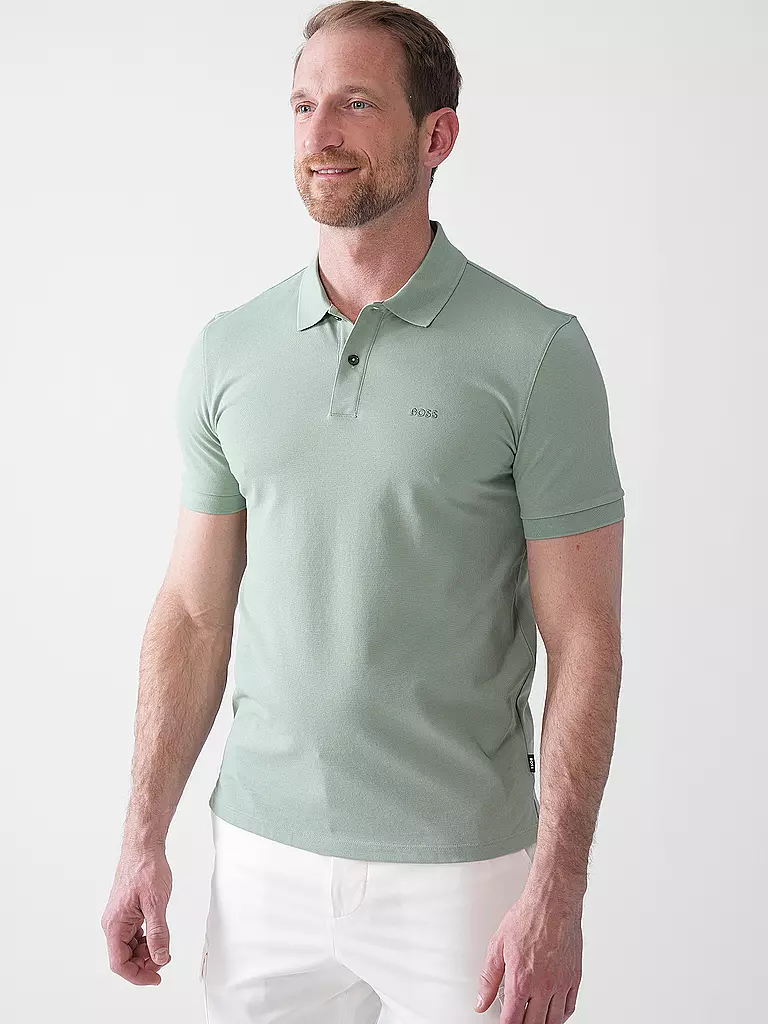 BOSS | Polo Regular Fit PALLAS | Verde chiaro