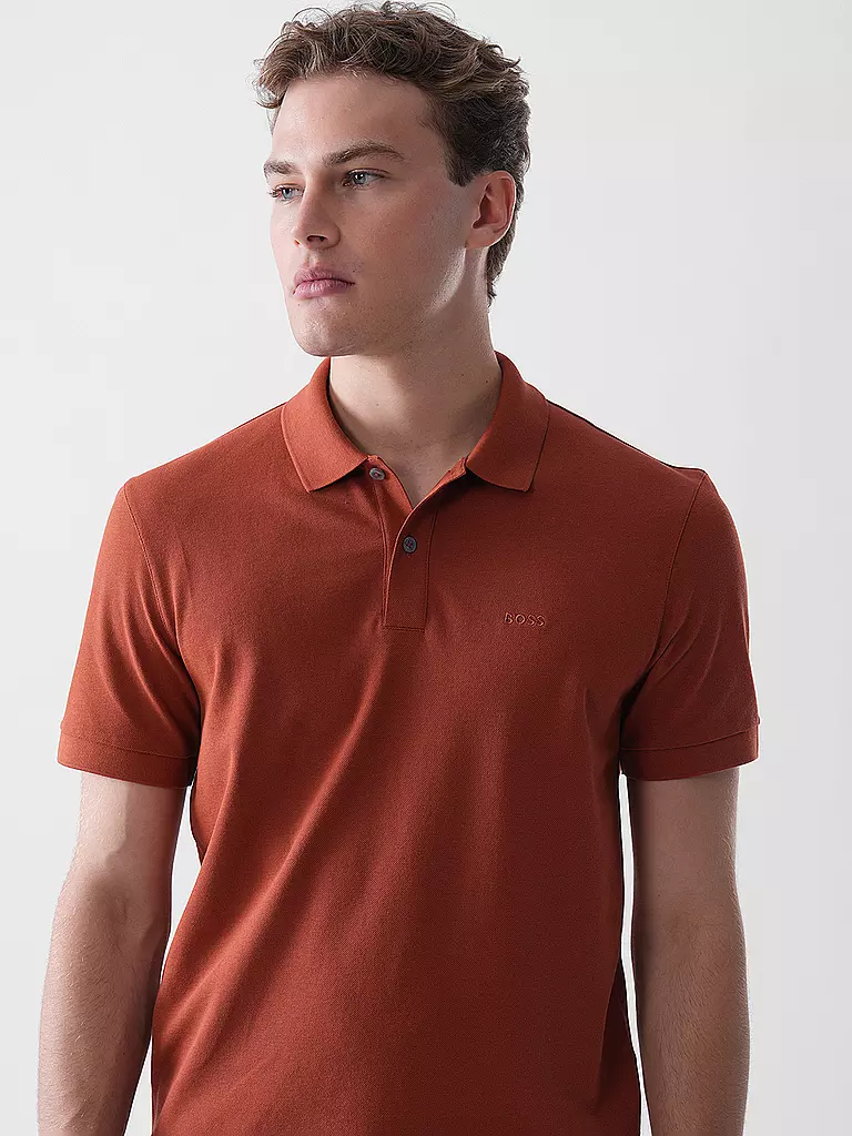 BOSS | Polo Regular Fit PALLAS | Rosso scuro