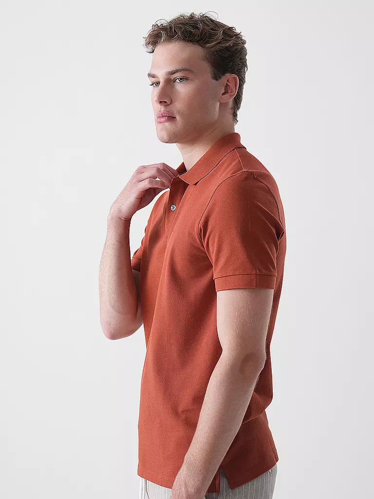 BOSS | Polo Regular Fit PALLAS | Rosso scuro