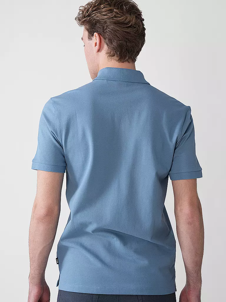 BOSS | Polo regular fit PALLAS | Blu chiaro