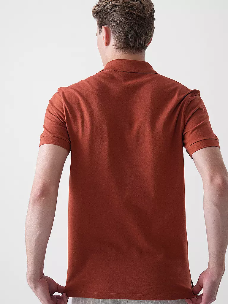 BOSS | Polo Regular Fit PALLAS | Rosso scuro