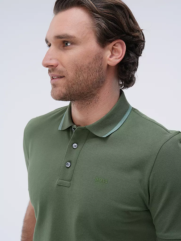 BOSS | Poloshirt PARLAY 190 | Verde scuro